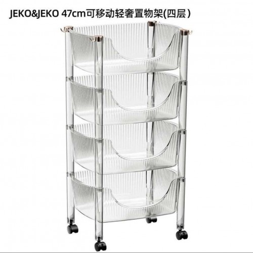 JEKO&JEKO 47cm四層透明置物架